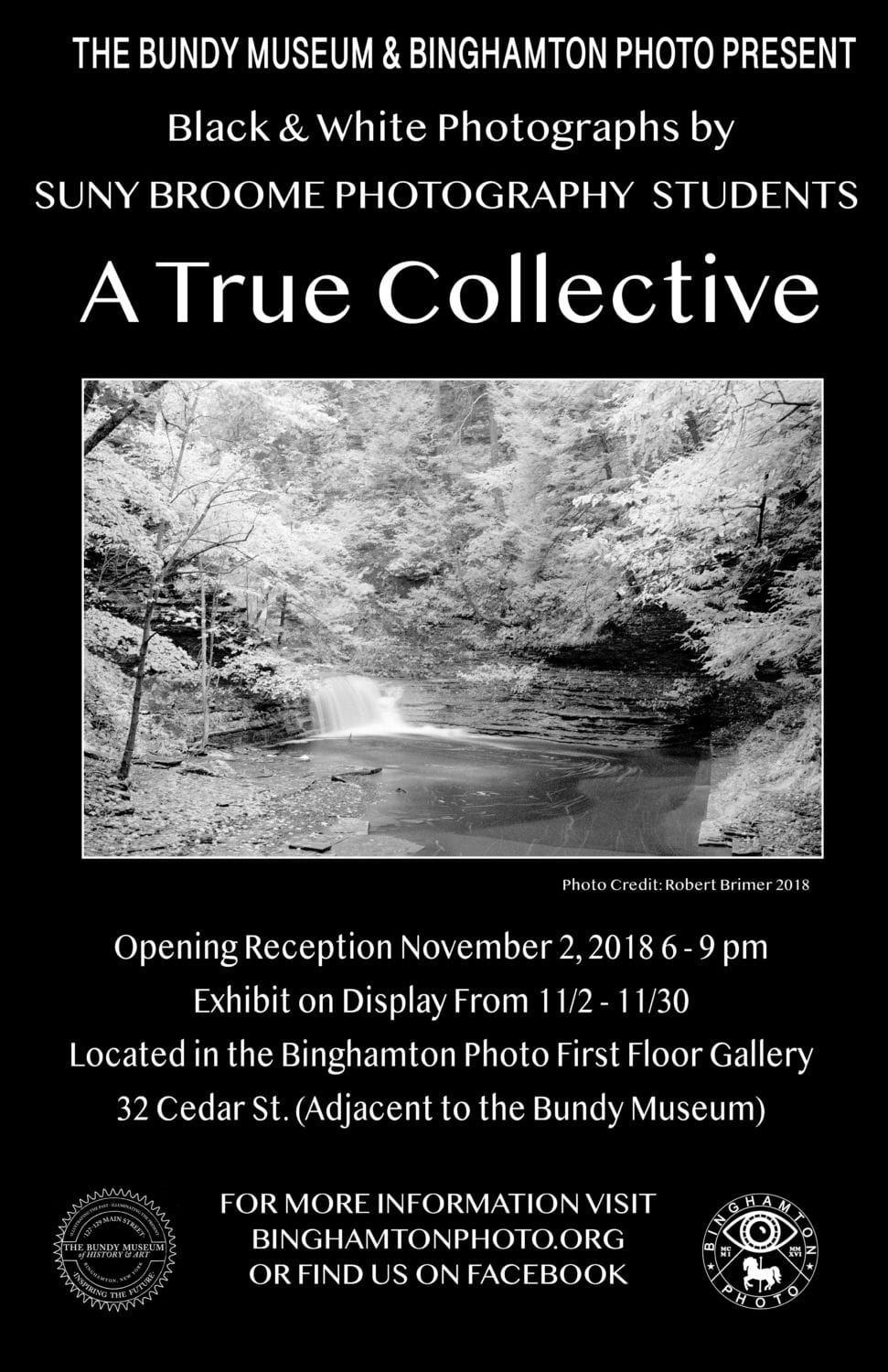 SUNY Broome Photography Reception at Bundy Museum on Nov. 2