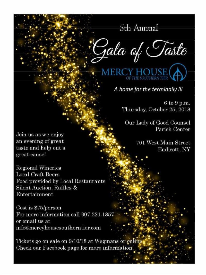 In the Community: Oct. 25 Gala of Taste to benefit Mercy House
