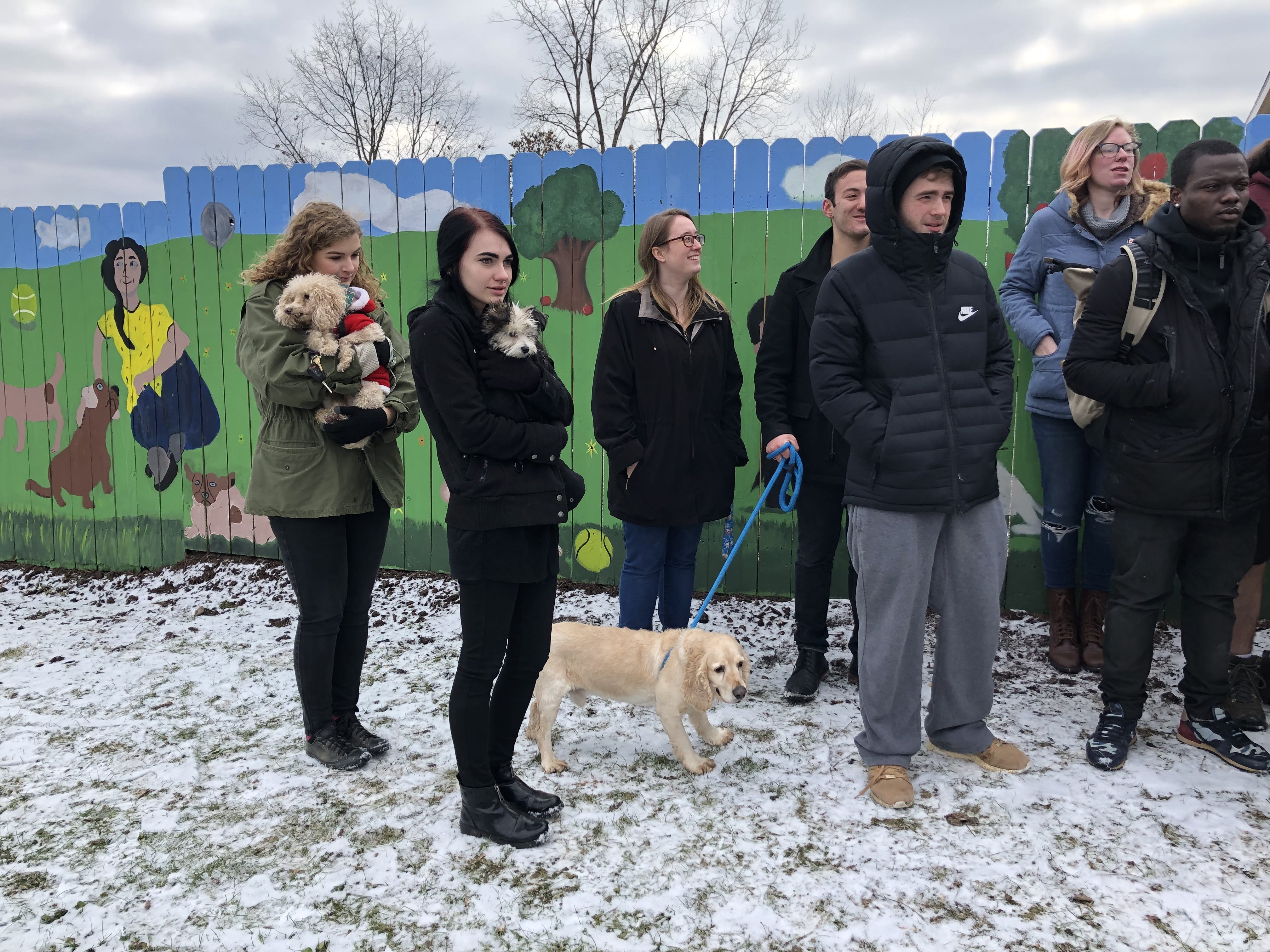 Making their mark: SUNY Broome art students beautify the Broome County Dog Shelter