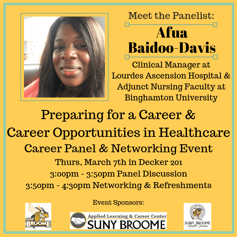 Black History Month Career Opportunities in Healthcare Event: Meet panelist Dr. Afua Baidoo-Davis