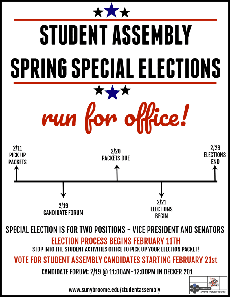 Spring 2019 special election for Student Assembly