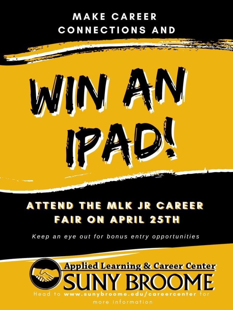 The Applied Learning & Career Center is giving away an iPad with their 2019 Career Prep Series! 