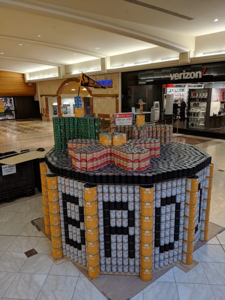SUNY Broome's 2019 Canstruction creation