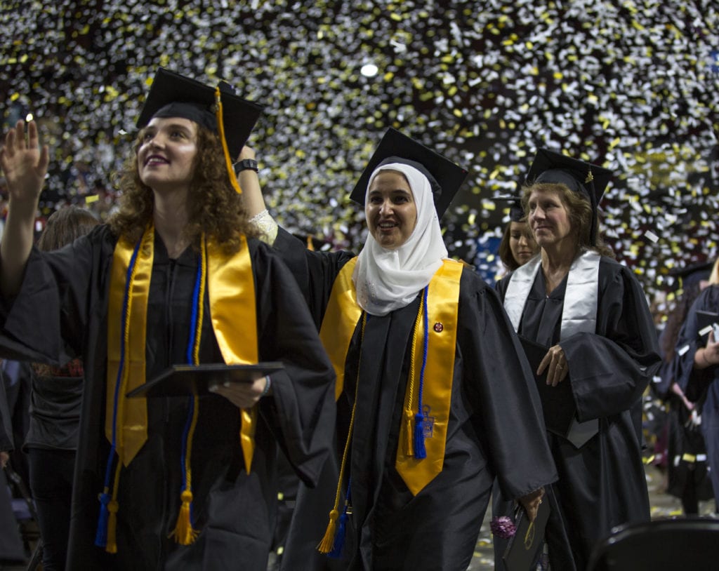 A scene from Commencement 2018
