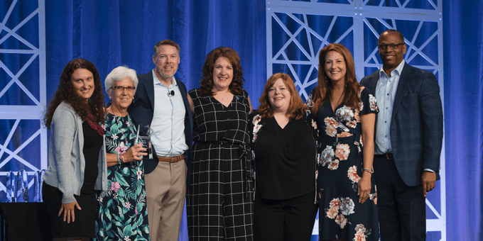 Our Starfish team joins Hobsons on the stage during the Florida awards ceremony