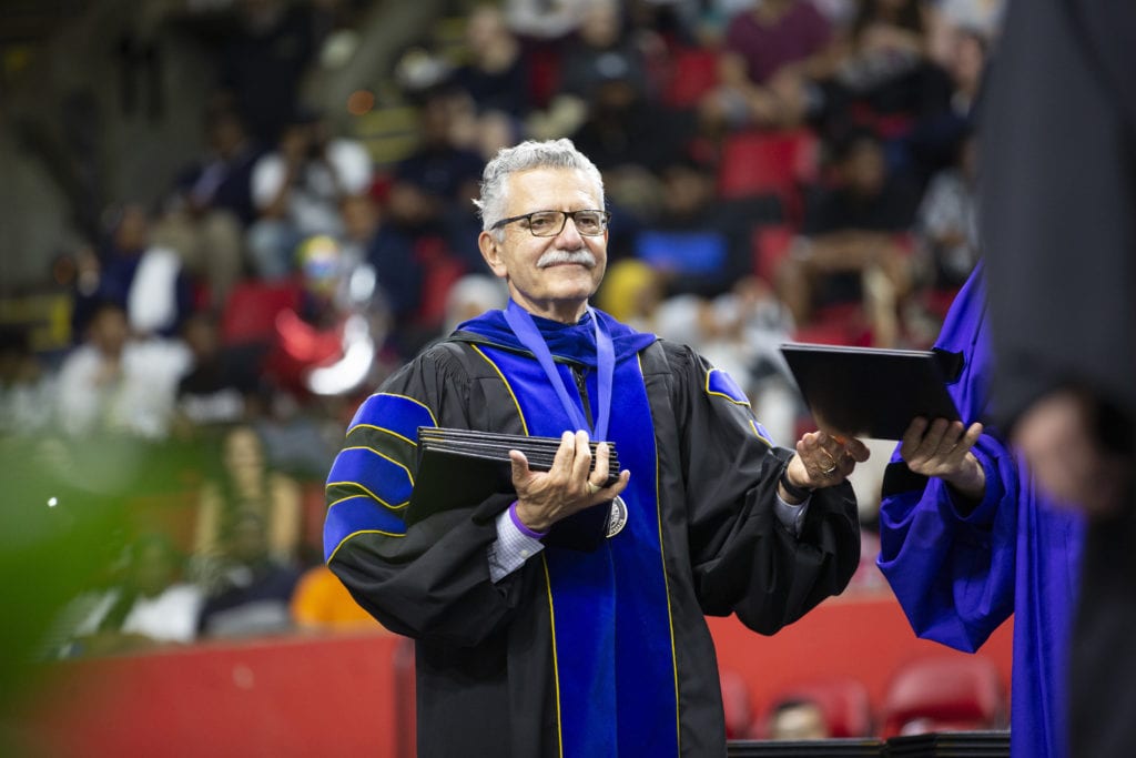 Executive Vice President and Chief Academic Officer Francis Battisti during Commencement