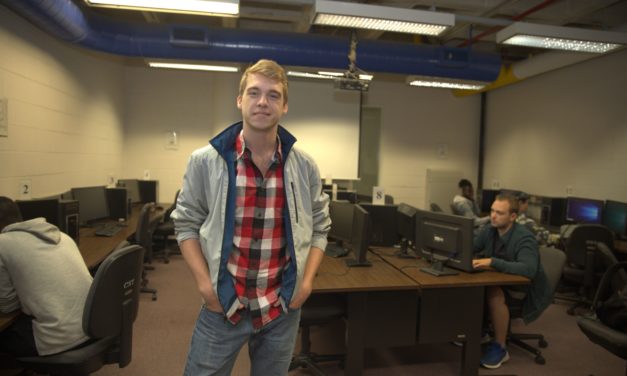 Learning curve: Chris comes home to SUNY Broome and tutors his peers