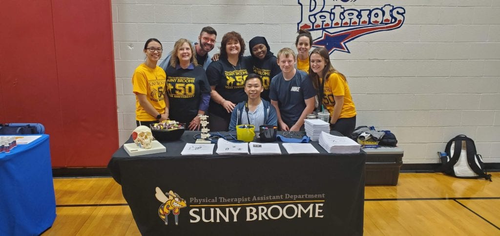 Senior Physical Therapist Assistant students present at Healthy Habits Fair