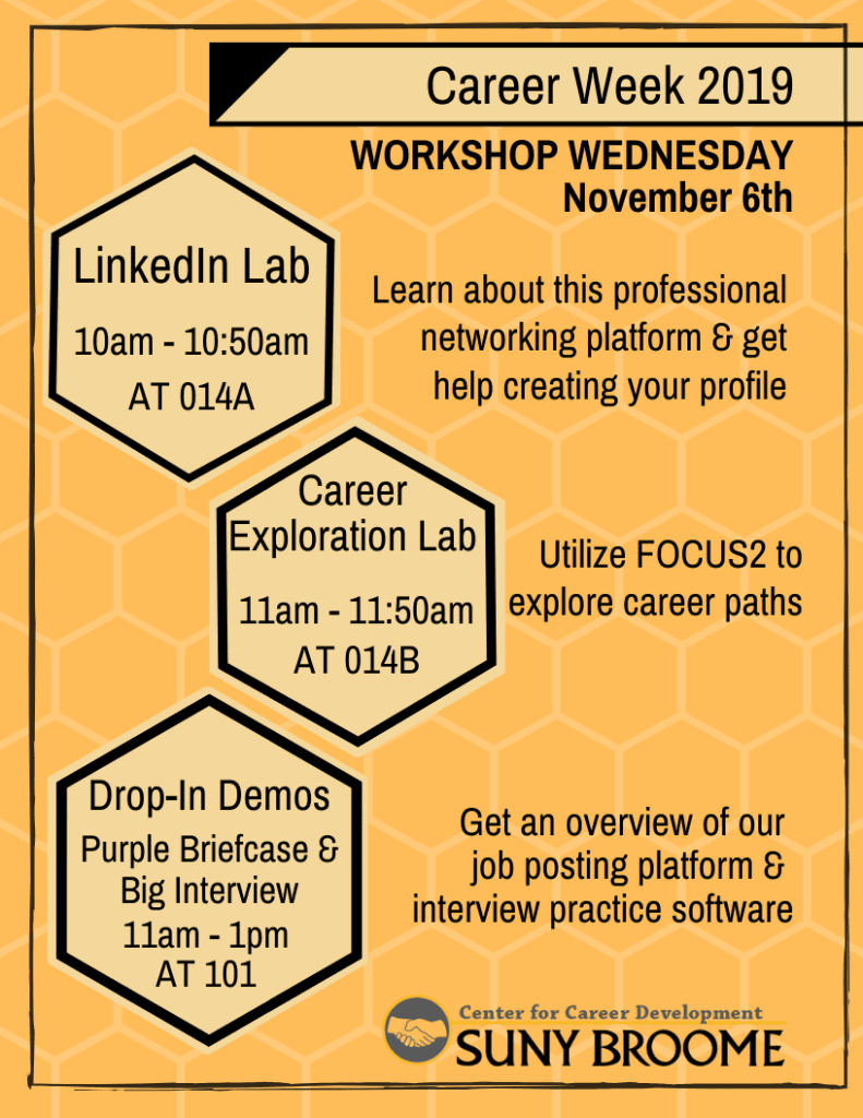 Career Week continues with Workshop Wednesday