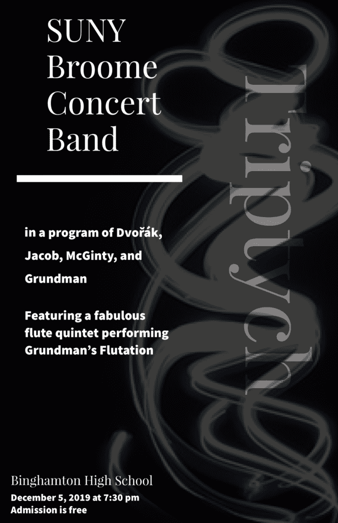 SUNY Broome Concert Band to perform Dec. 5