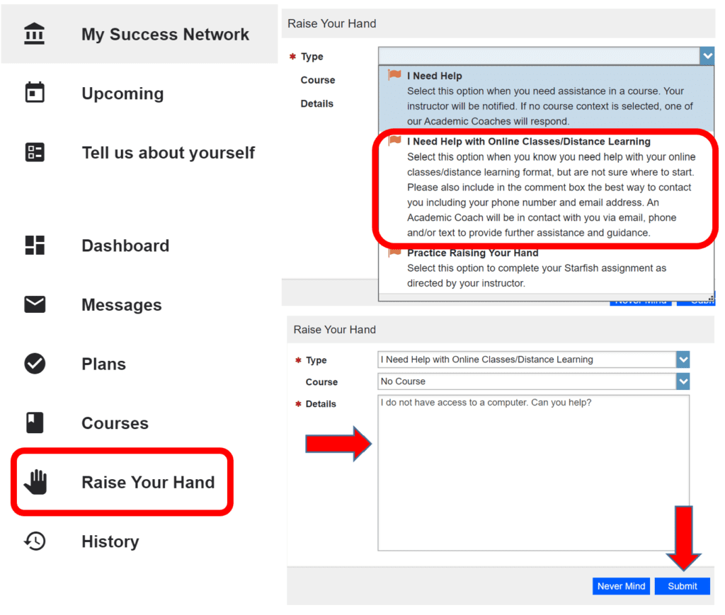 Starfish Online Help