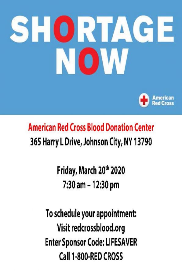 Shortage Now: American Red Cross Blood Donations Needed