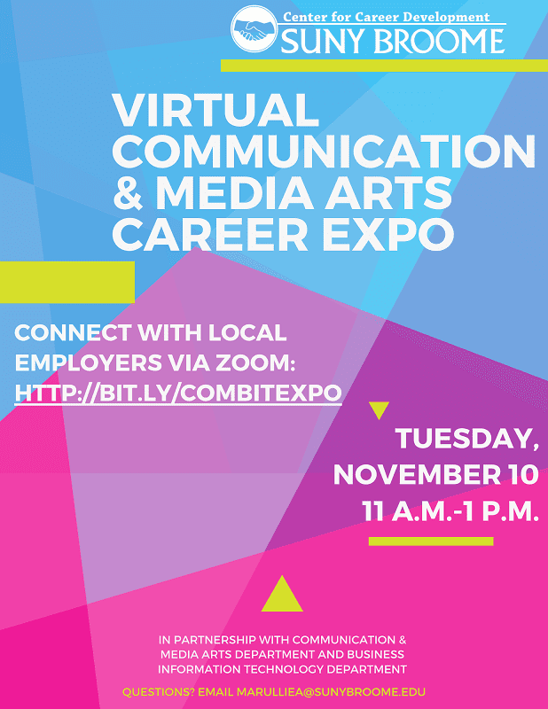 The Communications and Media Arts and BIT career expo