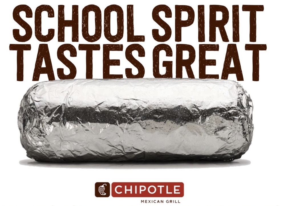 School Spirit Tastes Great! Chipotle Mexican Grill; Fundraiser