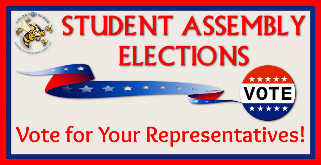 Vote for Your Representatives! Elections run 9am - February 15th through 2pm - February 19th The following positions are on the ballot: Vice President of Academic Affairs