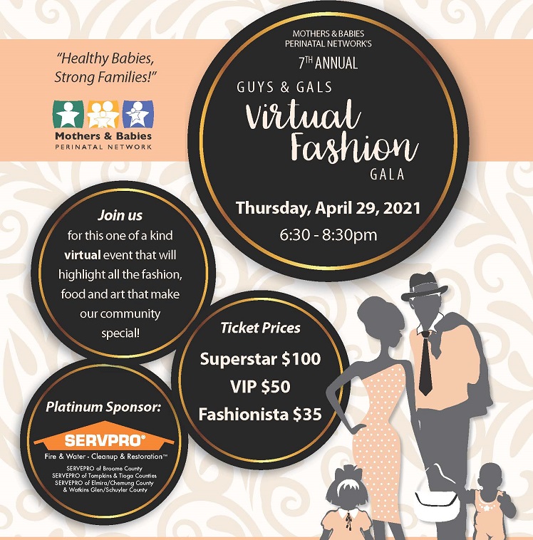 Virtual Mothers and Babies Guys and Gals Fashion Gala Thursday April 29, 2021 6:30 pm - 8:30 pm