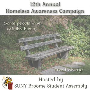 12th Annual Homeless Awareness Campaign Hosted by SUNY Broome Student Assembly