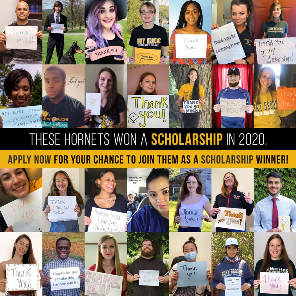 These hornets won a Scholarrship in 2020. Apply now for your chance to join them as a scholarship winner.