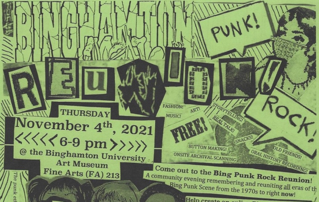 Now Form a Band: A Punk Exhibition in 3 Chords Community Event Thursday 11/4!