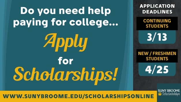 The deadline for continuing student scholarships has been extended to 3/13!