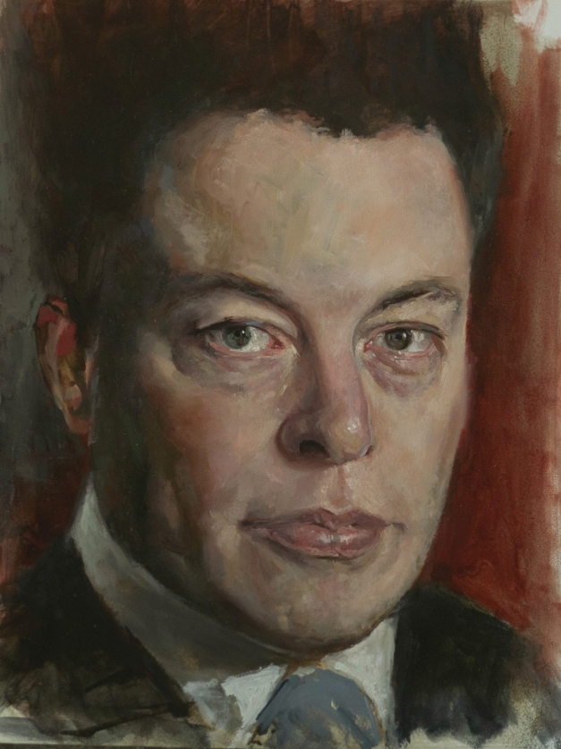 Musk portrait Exhibiting in Manhattan