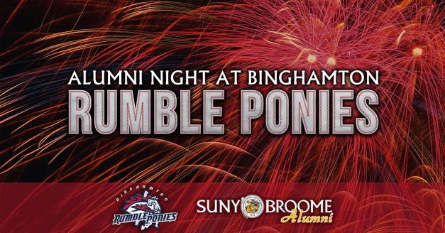 July 22: SUNY Broome Alumni Night at the Binghamton Rumble Ponies is Back!