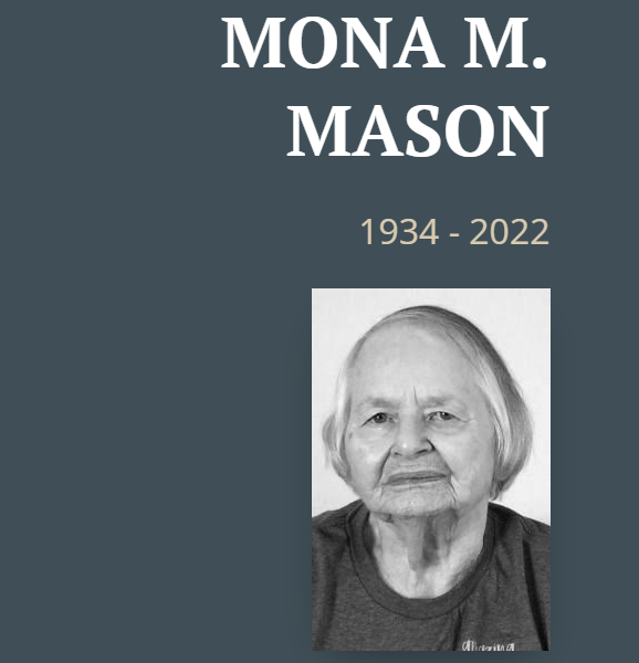 Mona Mason 1934-2022
