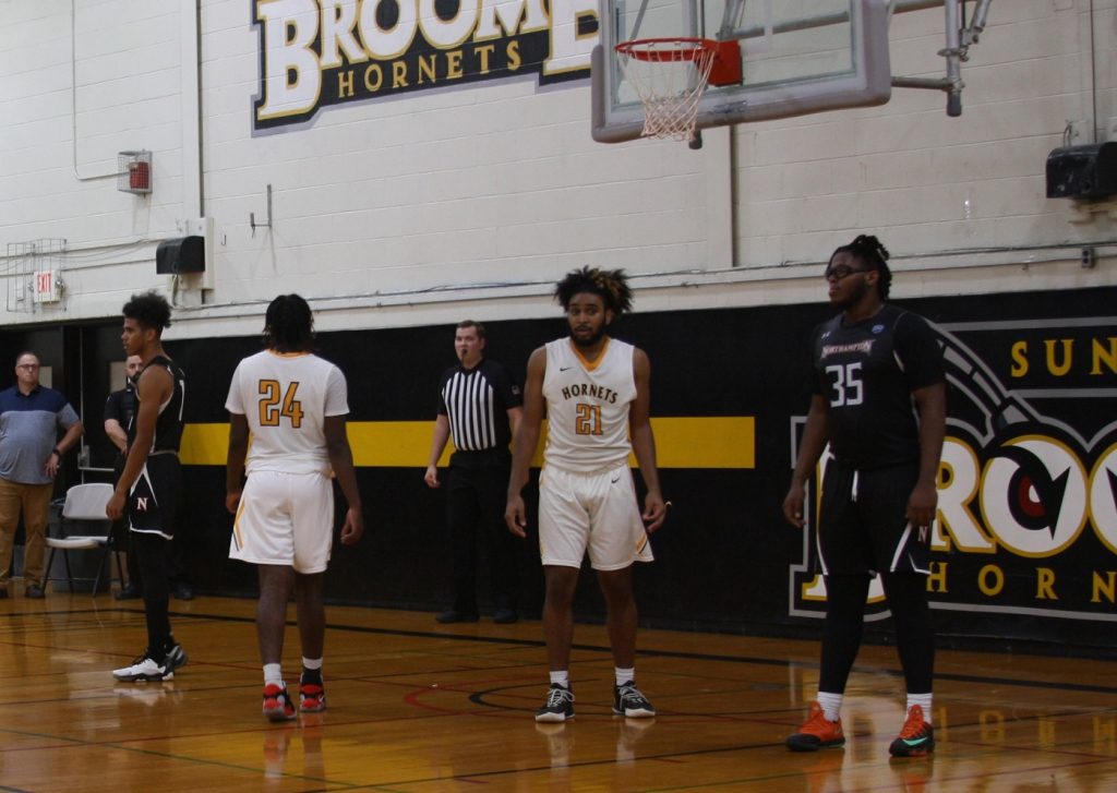 SUNY Broome men's basketball team lost to Genesee CC