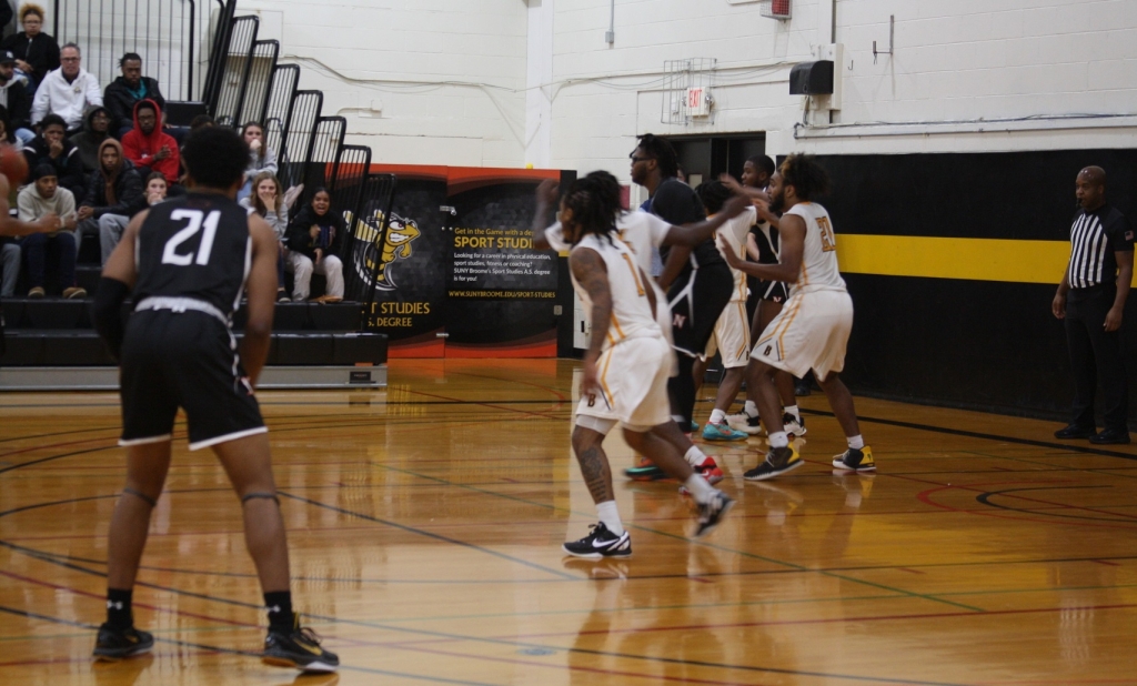 Suny Broome men's basketball team dropped their home opener to Northampton CC