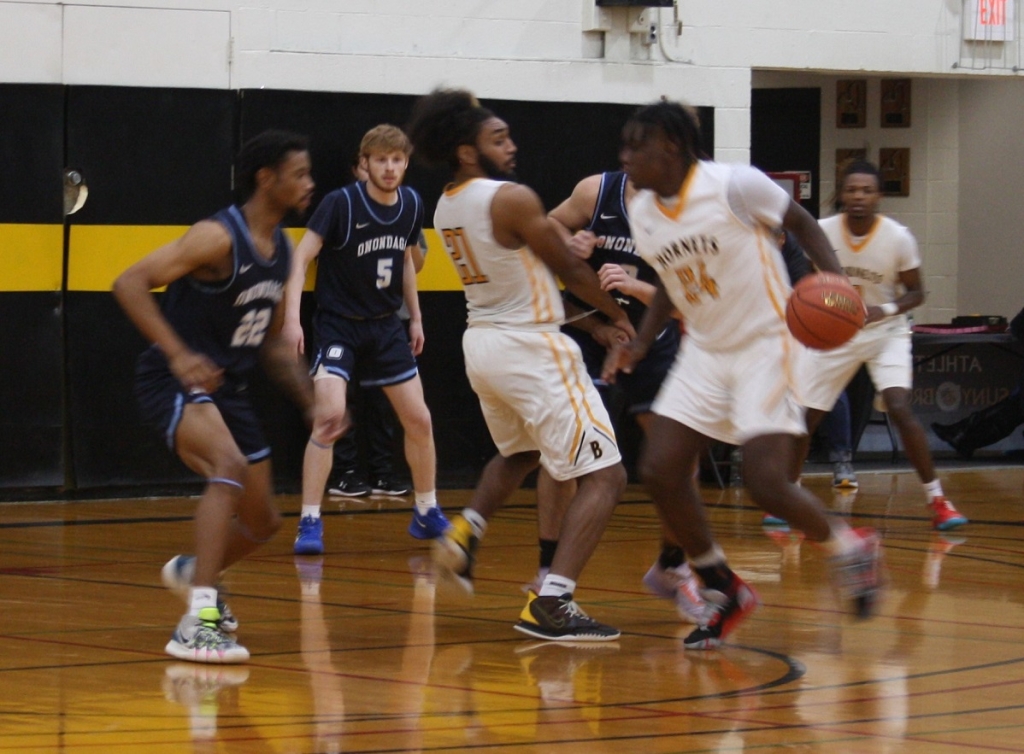 SUNY Broome men's basketball team struggled against the Jefferson CC