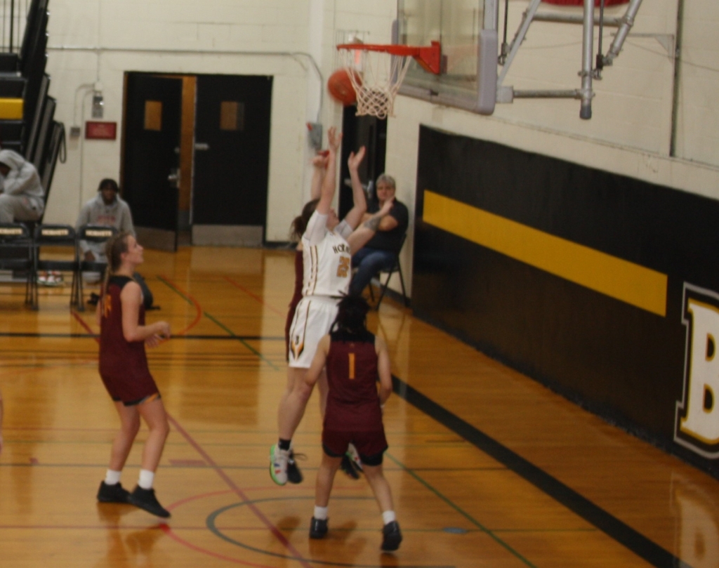 SUNY Broome women's basketball team fell to Jefferson CC in a MSAC contest.