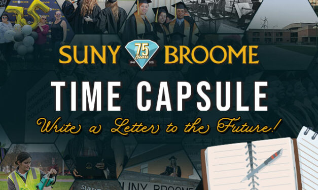 Write a Letter to the Future! SUNY Broome’s Time Capsule needs your help!
