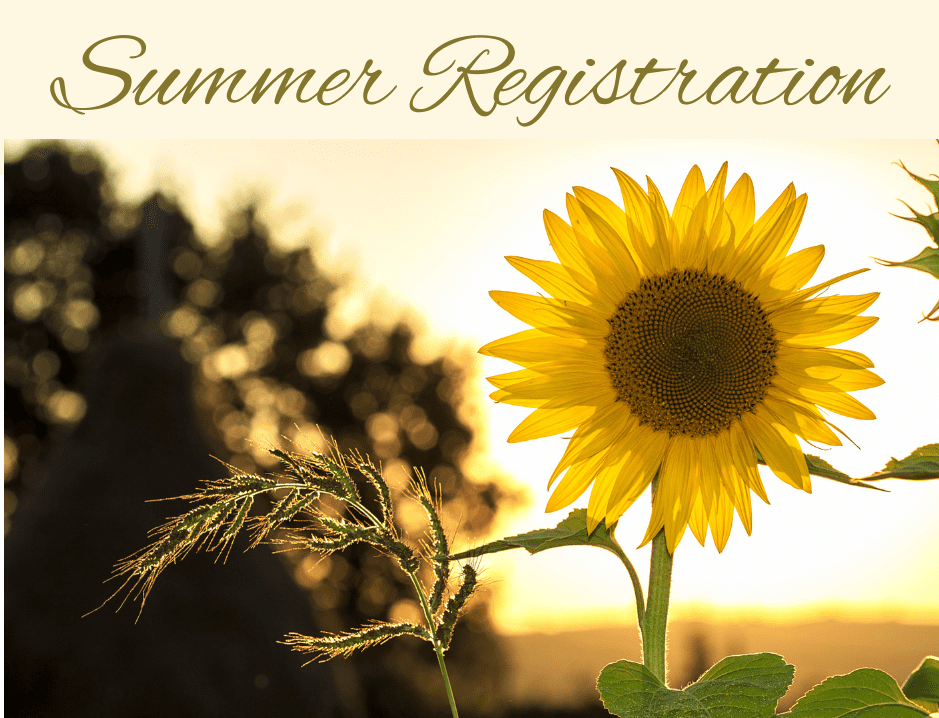 Summer Registration 