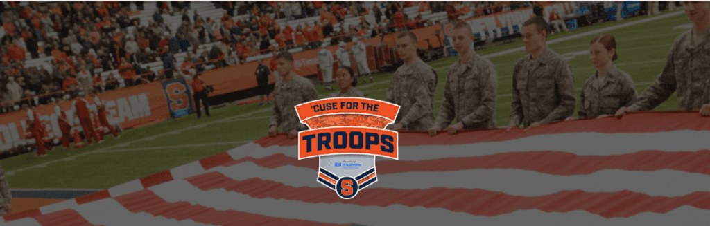 'Cuse for the Troops : Syracuse University has again offered free tickets to Veterans for Sporting events