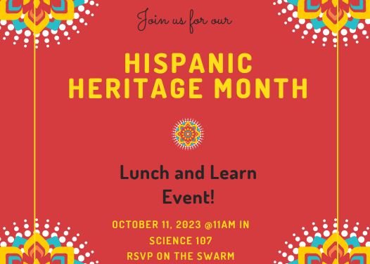 Oct. 11: Hispanic Heritage Month Lunch and Learn