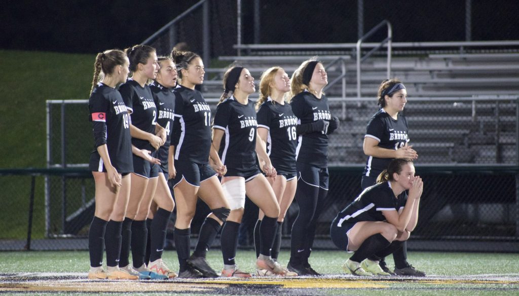 SUNY Broome women's soccer team ended a remarkable season on Tuesday night by falling to #2 Herkimer after two overtimes and PKs.