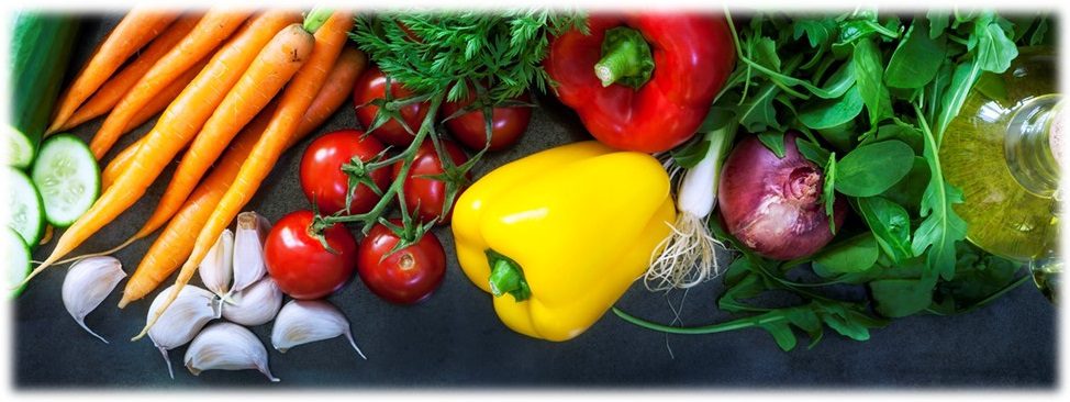 Fresh vegetable display