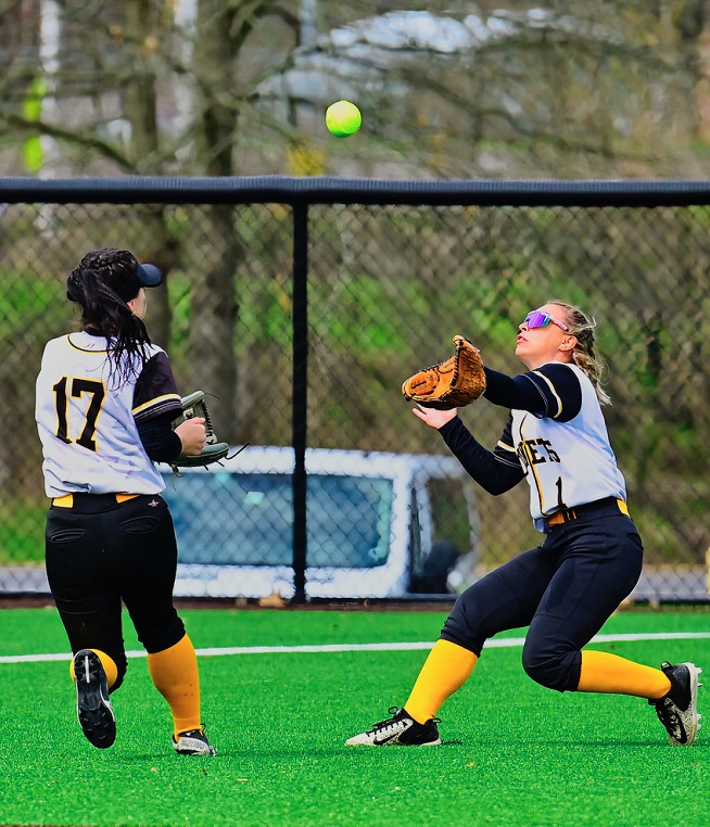 SUNY Broome softball team hosted a doubleheader with Hudson Valley CC