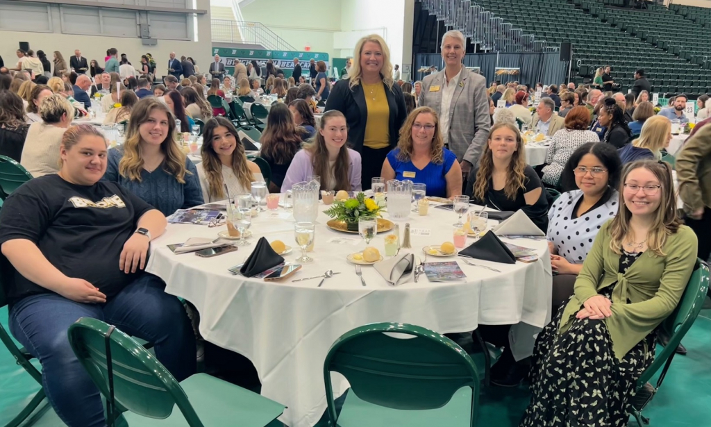 Members of SUNY Broome Athletics attended the 19th annual Binghamton University Celebrating Women's Athletics Luncheon April 2024