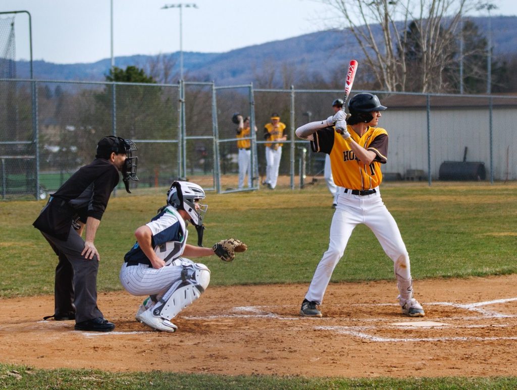 SUNY Broome Baseball, Jacob Mctigue at bat