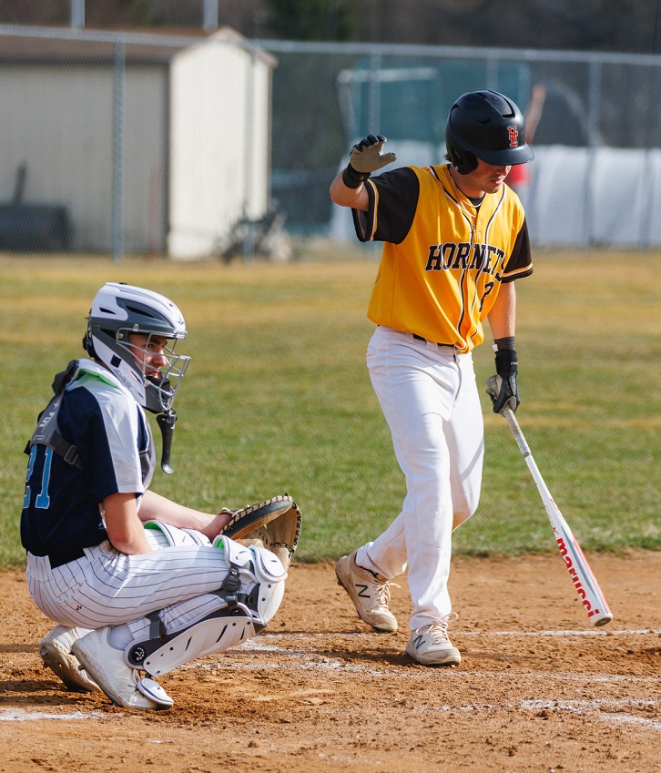 SUNY Broome baseball player at bat