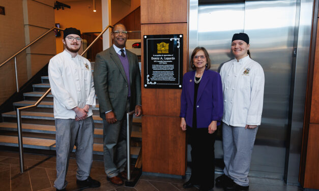 Assemblywoman Donna Lupardo receives a well-deserved thank you!