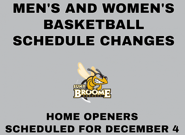 Men's and women's basketball schedule changes. Hope Openers scheduled for Dec. 4.