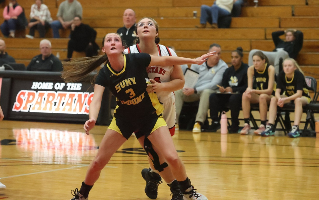 SUNY Broome women's basketball team faced the Corning Red Barons