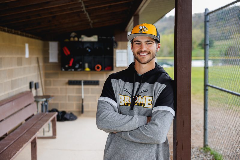 Santino Michitti: Finding Success Behind Home Plate at SUNY Broome