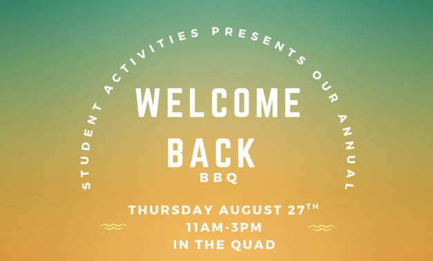 Aug. 27: Welcome Back BBQ!