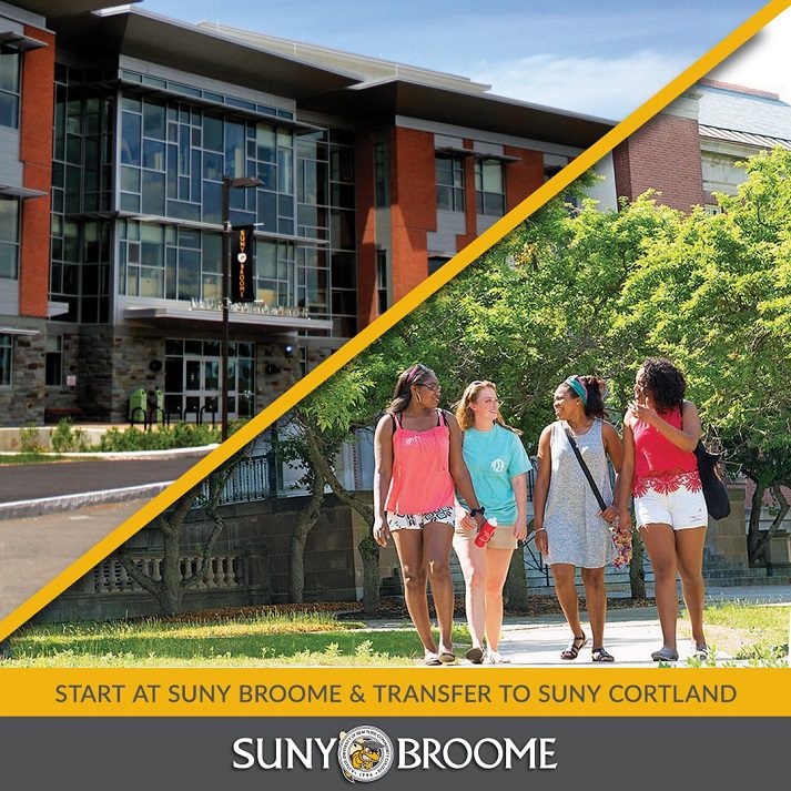 Start at SUNY Broome and transfer to SUNY Cortland