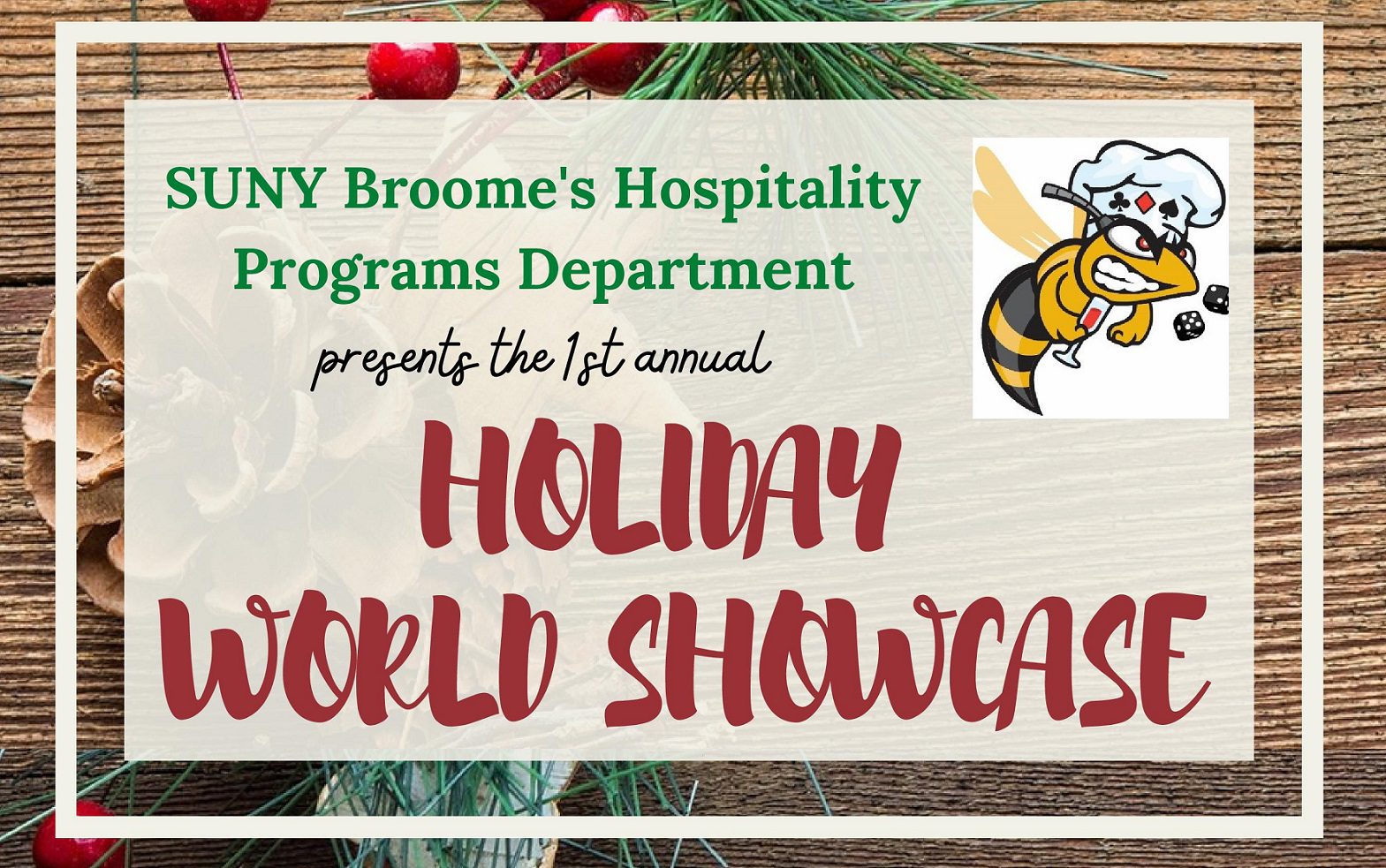 Hospitality Programs Department at their 1st annual Holiday World Showcase