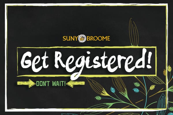 Get Registered - don't wait!