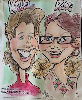 SUNY Broome Toons: Caricatures of Kelly and Rae